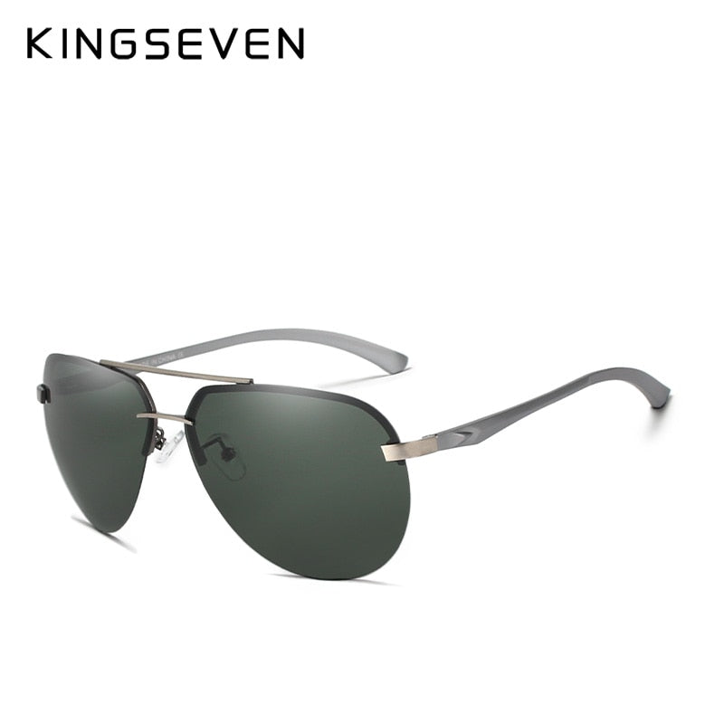 KINGSEVEN Sonnenbrille Pilot polarisiert Männer Vintage Metallrahmen Fahrbrille