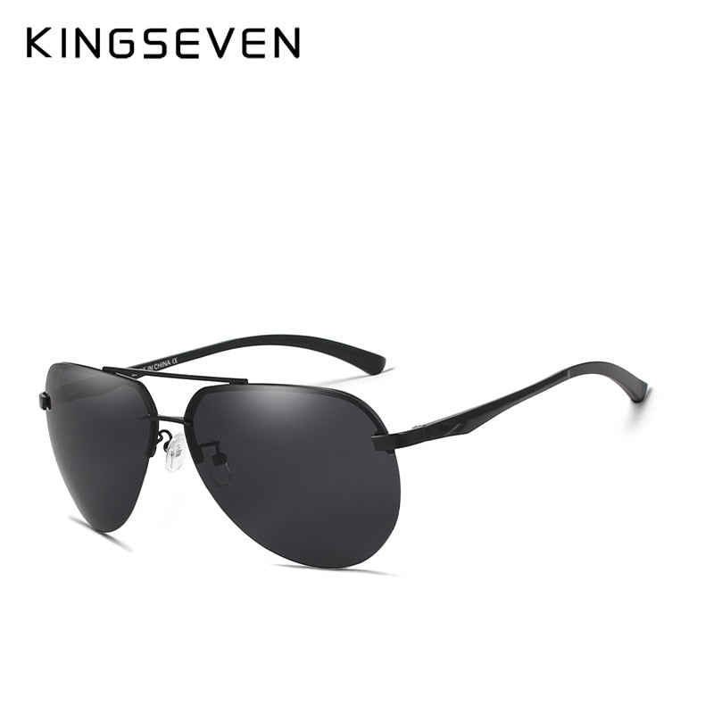 KINGSEVEN Sonnenbrille Pilot polarisiert Männer Vintage Metallrahmen Fahrbrille