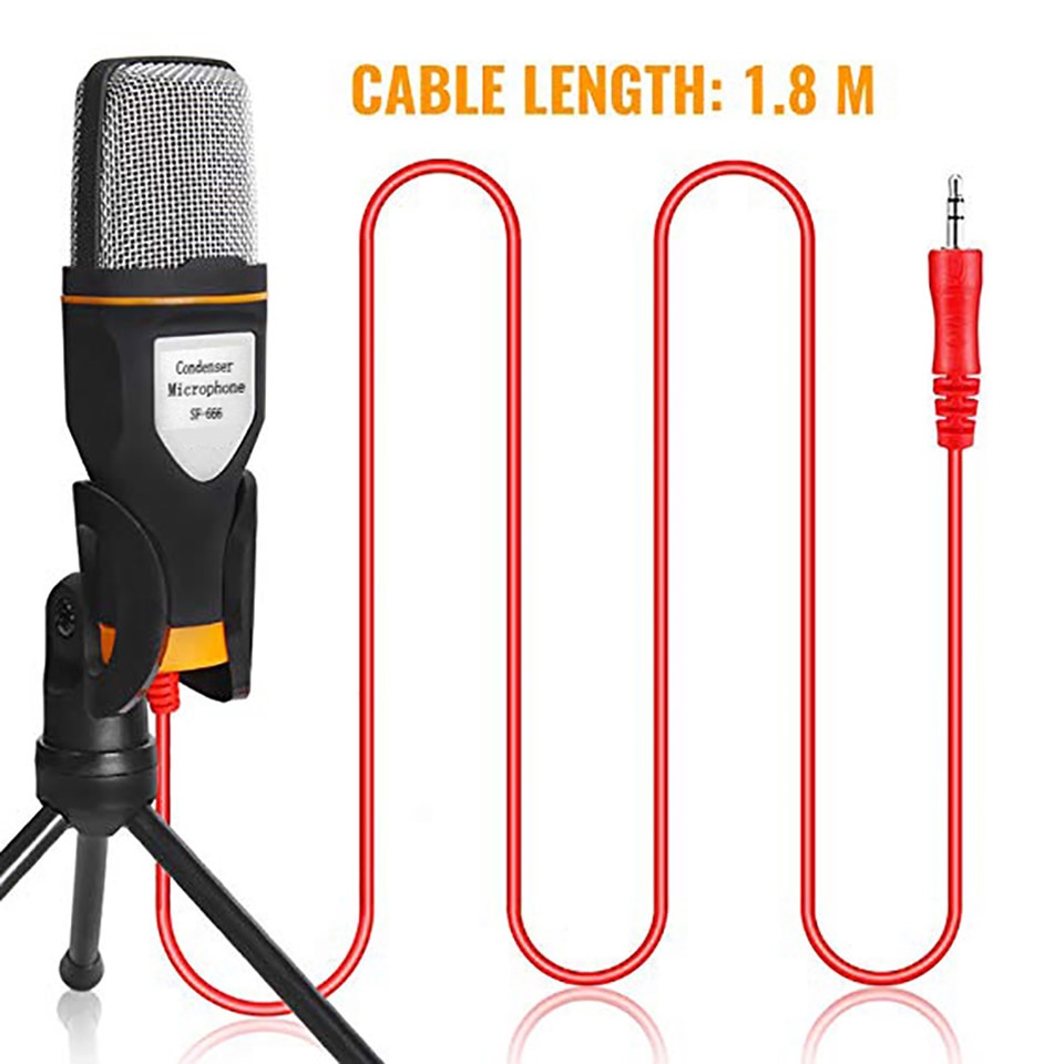 Neue-Kondensatormikrofon-3,5-mm-Stecker-Home-Stereo-MIC-Desktop-mit-Stativ