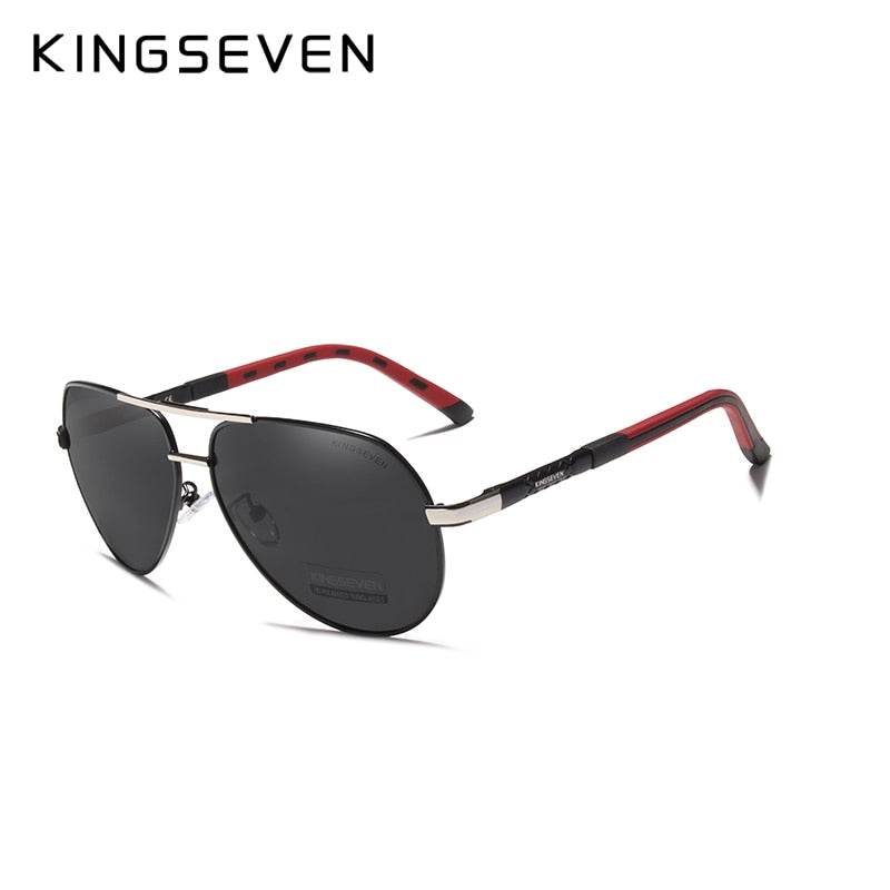 KINGSEVEN Vintage Sonnenbrille polarisiert Aluminium