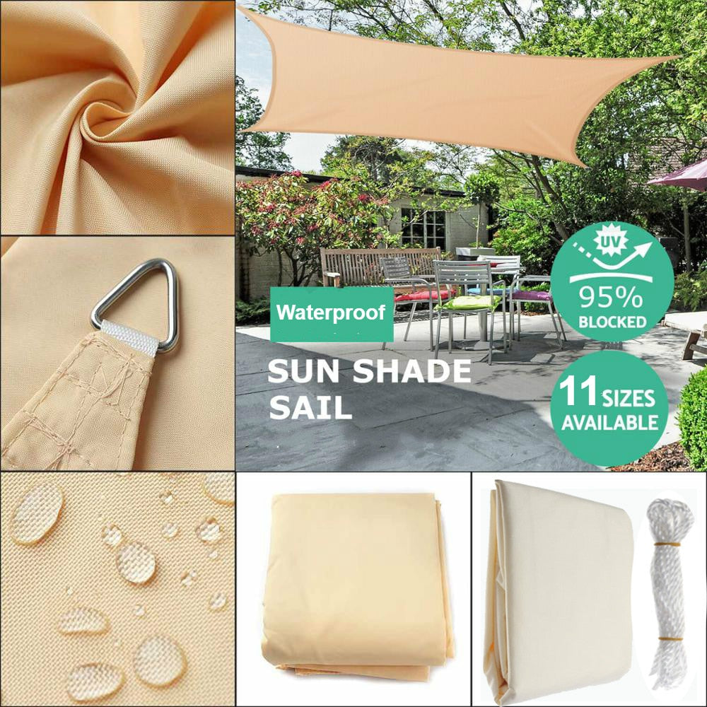Wasserdichtes SunShade Segel Outdoor Markisen Zelt Camping Vordach Hofsegel Sonnen-Schutz
