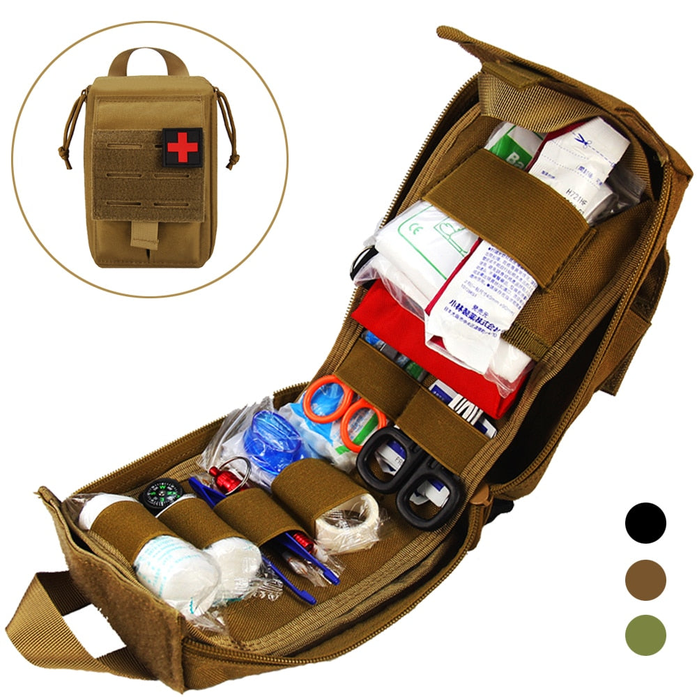 Taktische Molle Erste-Hilfe-Kit Überlebenstasche 1000D Nylon Notfalltasche Militär Outdoor