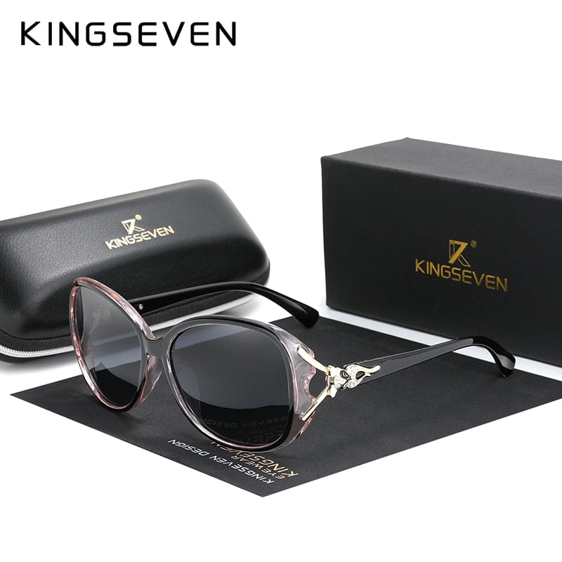 KINGSEVEN HD Sunglasses Polarized Retro Large Frame
