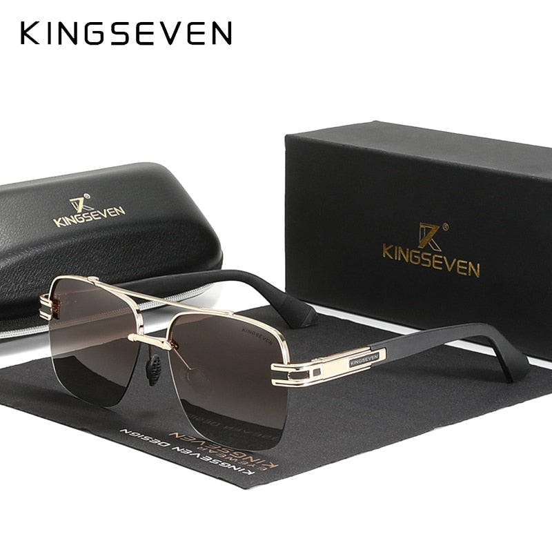 KINGSEVEN Sonnenbrille polarisiert Gradient Retro Brillen