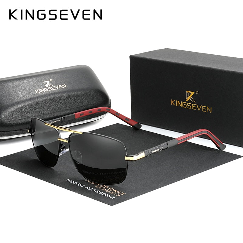 KINGSEVEN Aluminum Pilot Sunglasses Polarized