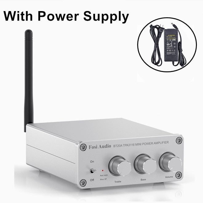Fosi-Audio-BT20A-Bluetooth-TPA3116D2-Sound-Power-Amplifier-100W-Mini-HiFi-Stereo-Audio-Class-D-Amp-Bass-Treble-For-Speakers
