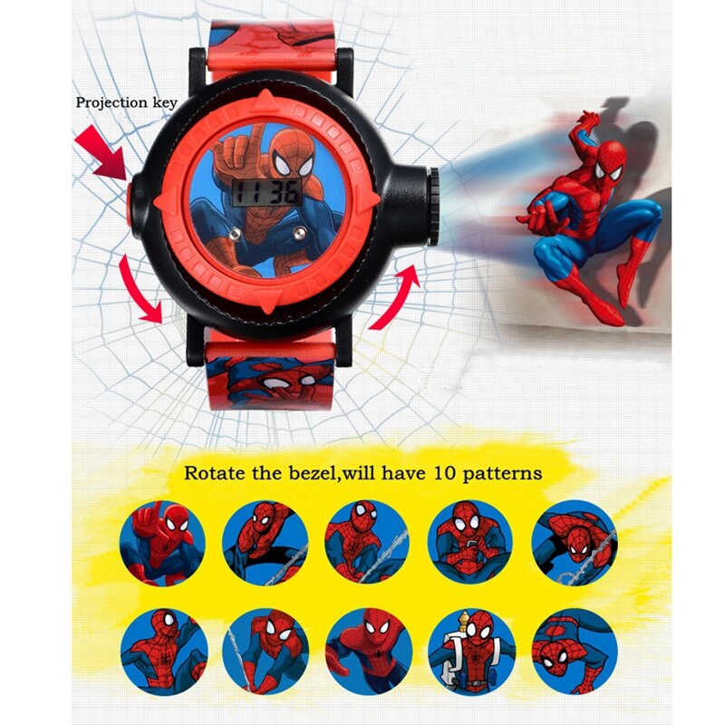 MARVEL-Genuine-Spider-Man-Projection-LED-Digital-Watches-Children-Cool-Cartoon-Watch-Kid-Birthday-Gift-Disney-Boy-Girl-Clock-Toy