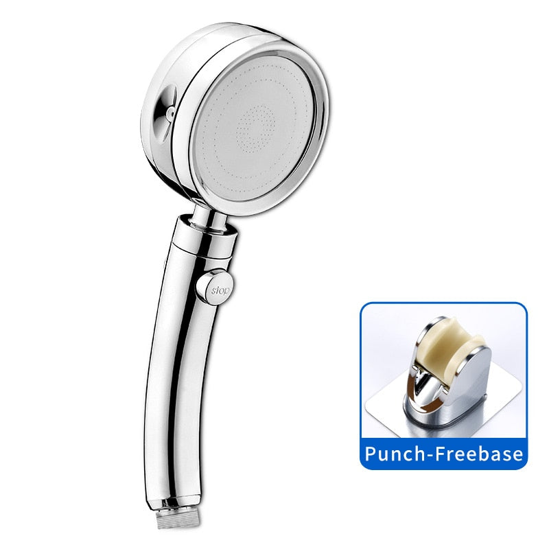 Handheld-Shower-Head-High-Pressure-5-Function-Adjustable-Bath-Shower-Jets-with-On/Off-Pause-Switch-Removable-Filter-with-Hose