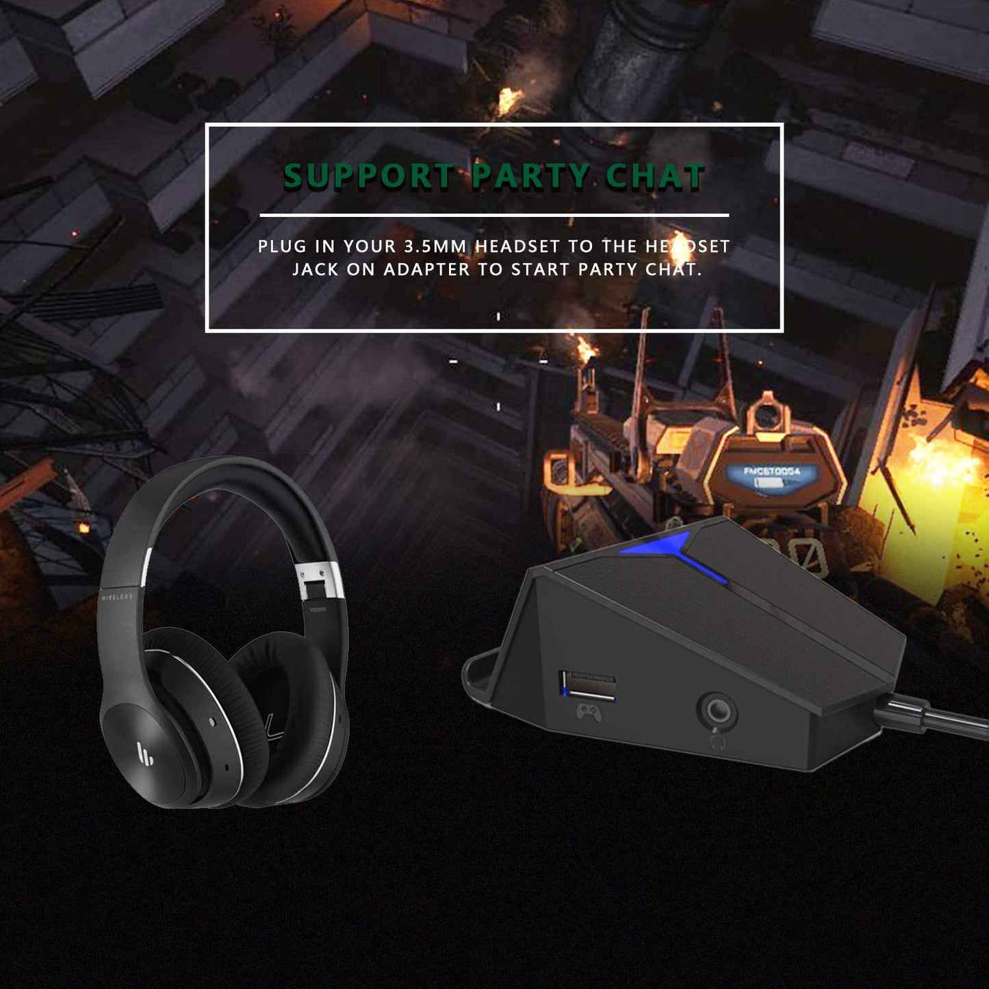 Tastatur-und-Maus-Converter-für-PS4/XBOX-ONE/Nintendo-Switch-Console-(Unterstützung-Voice-Chat-für-Fortnite/PUBG/Call-of-Duty)