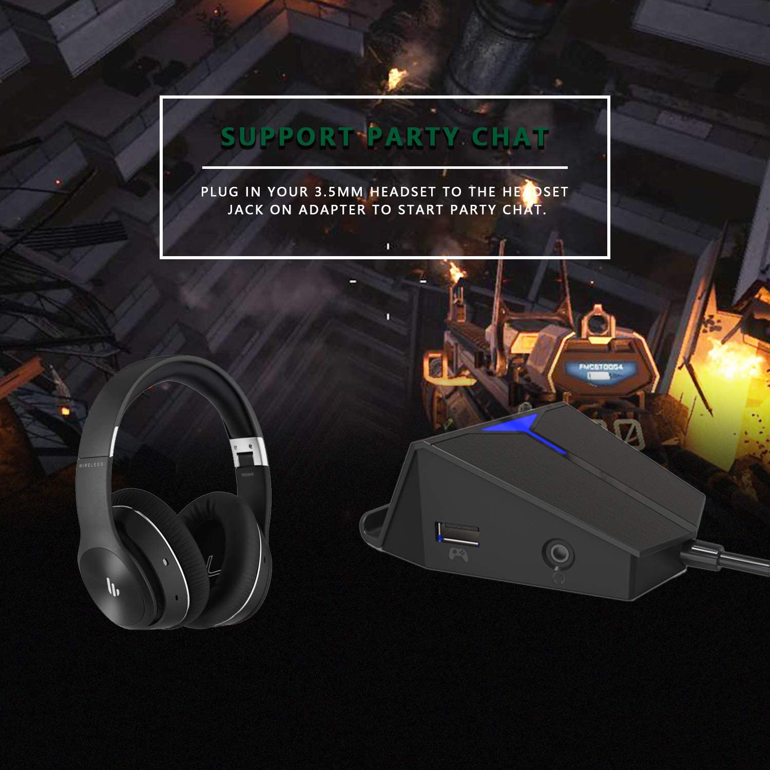 Tastatur-und-Maus-Converter-für-PS4/XBOX-ONE/Nintendo-Switch-Console-(Unterstützung-Voice-Chat-für-Fortnite/PUBG/Call-of-Duty)