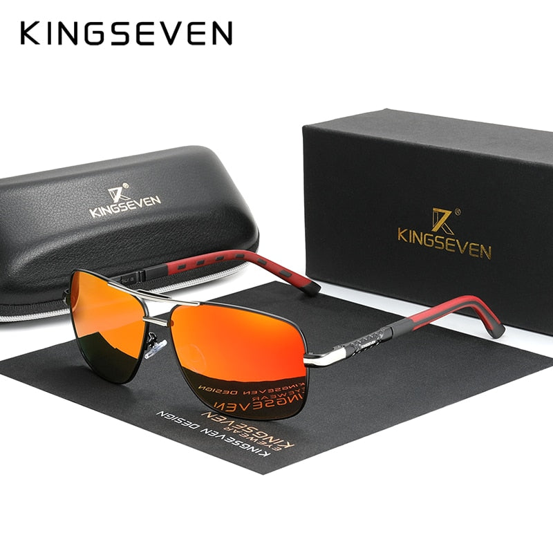 KINGSEVEN Aluminum Pilot Sunglasses Polarized