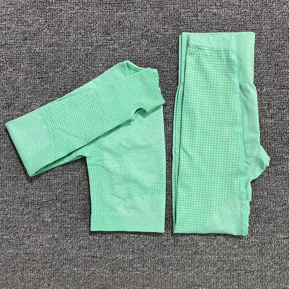 2pcs/set-Vital-Women-Sport-Suit-Yoga-Set-Gym-Workout-Clothes-Long-Sleeve-Fitness-Crop-Top-+-High-Waist-Energy-Seamless-Leggings