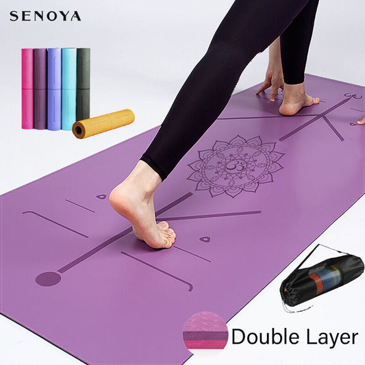 TPE-Yoga-Double-Layer-Non-Slip-Mat-Yoga-Exercise-Pad-with-Position-Line-For-Fitness-Gymnastics-and-Pilates