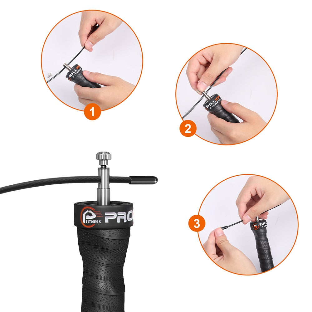 Crossfit-Jump-Rope-Speed-&-Weighted-Jump-Ropes-Adjustable-Wire-Skipping-Rope-with-Extra-Cable-Ball-Bearings-Anti-Slip-Handle