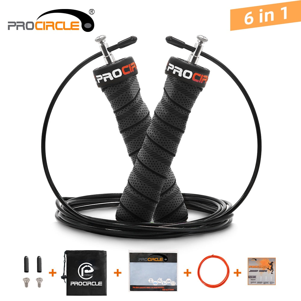 Crossfit-Jump-Rope-Speed-&-Weighted-Jump-Ropes-Adjustable-Wire-Skipping-Rope-with-Extra-Cable-Ball-Bearings-Anti-Slip-Handle