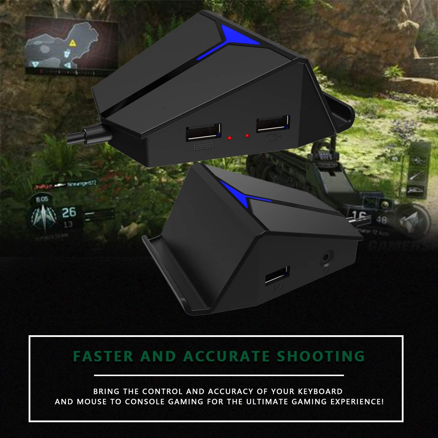Tastatur-und-Maus-Converter-für-PS4/XBOX-ONE/Nintendo-Switch-Console-(Unterstützung-Voice-Chat-für-Fortnite/PUBG/Call-of-Duty)