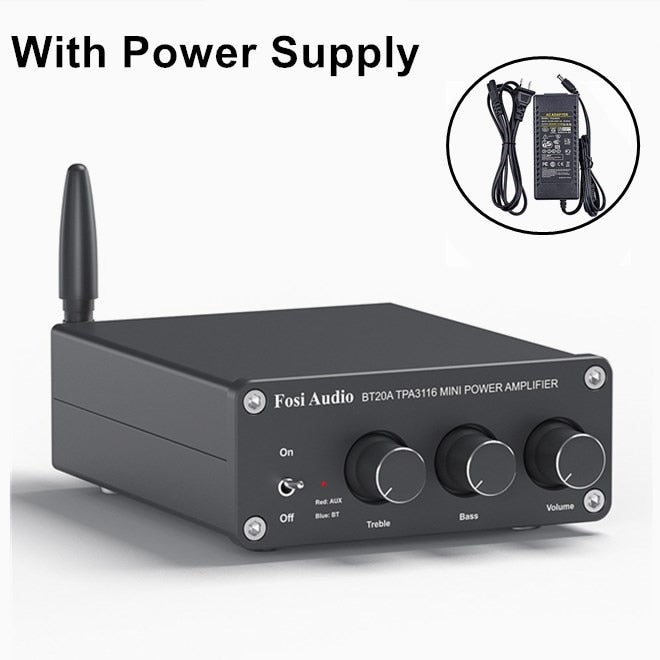 Fosi-Audio-BT20A-Bluetooth-TPA3116D2-Sound-Power-Amplifier-100W-Mini-HiFi-Stereo-Audio-Class-D-Amp-Bass-Treble-For-Speakers