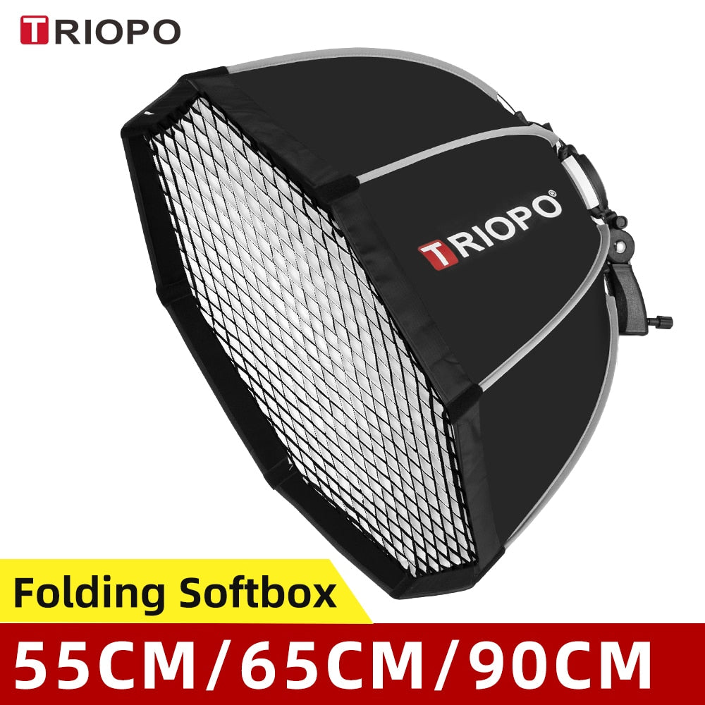 Triopo-55cm-65cm-90cm-120cm-Speedlite-Portable-Octagon-Umbrella-Softbox-+-Honeycomb-Grid-Outdoor-Flash-Soft-Box-for-Canon-Godox