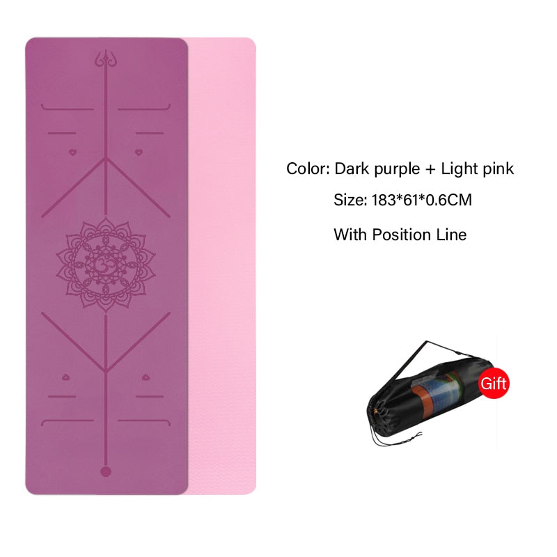 TPE-Yoga-Double-Layer-Non-Slip-Mat-Yoga-Exercise-Pad-with-Position-Line-For-Fitness-Gymnastics-and-Pilates
