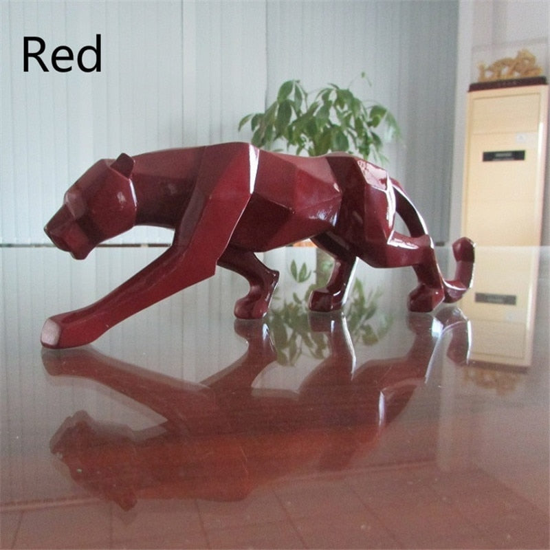 New-2020-Leopard-Statue-Figurine-Modern-Abstract-Geometric-Style-Resin-Panther-Animal-Large-Ornament-Home-Decoration-Accessories