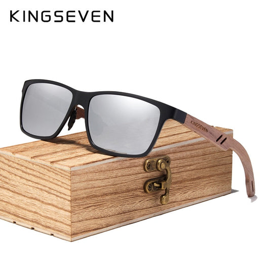 KINGSEVEN Wooden Sunglasses Polarized UV400
