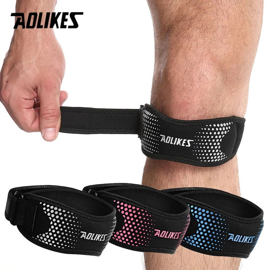 AOLIKES 1PCS Einstellbare Knie-Pad Knie Schmerzlinderung Patella Stabilizer Brace Support