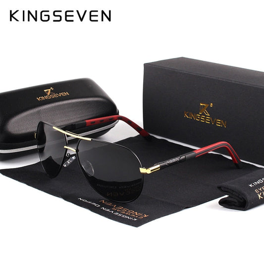 KINGSEVEN Men's Sunglasses, Vintage, Polarized