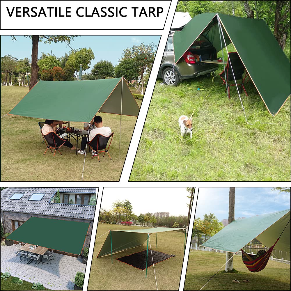 3x5m 3x4m Markise Wasserdichtes Tarp Zelt Outdoor Sonne Unterstand Camping Tourist Tarp Vordach